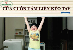 Cửa cuốn tấm liền kéo tay